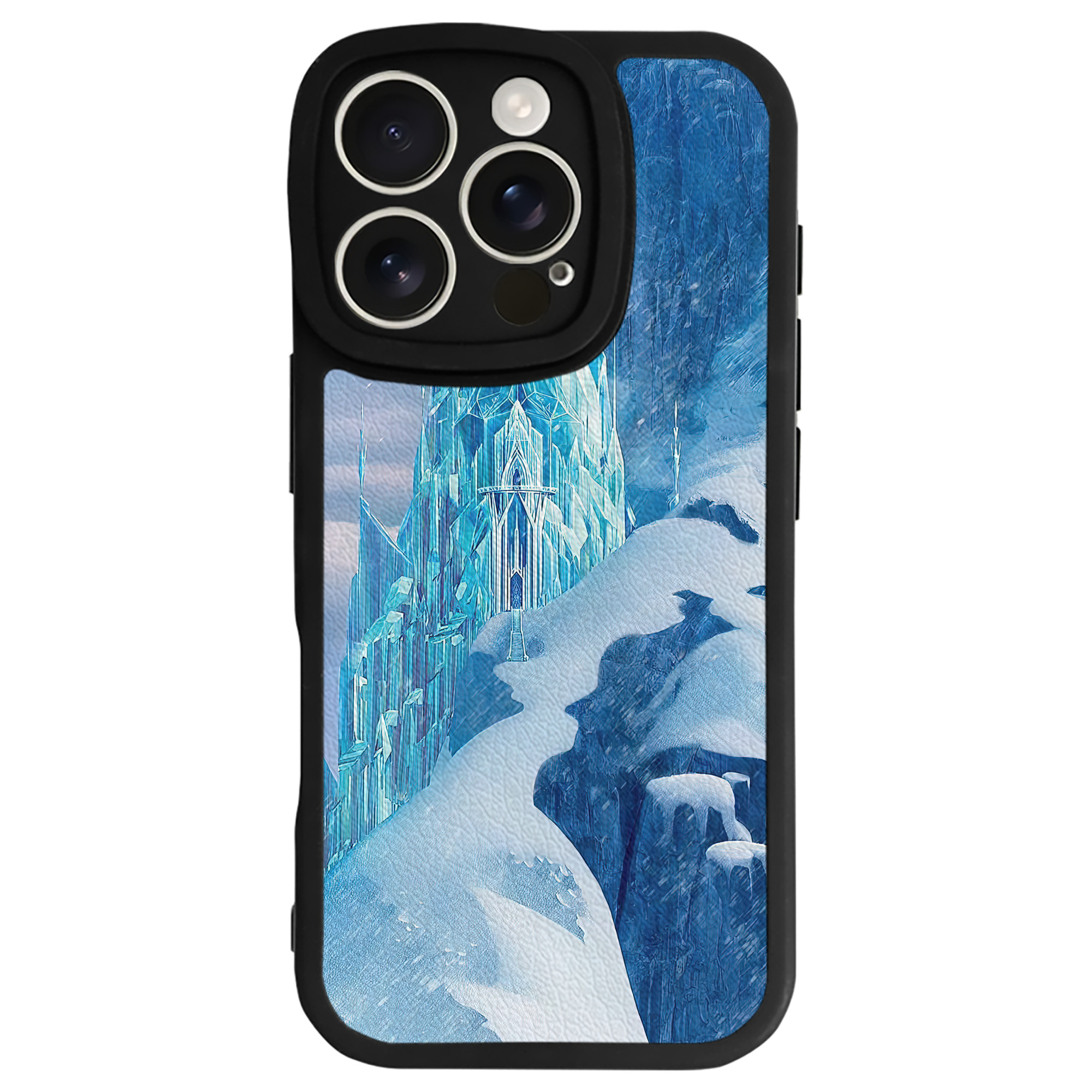 （画像用） アナと雪の女王 アンナ エルサ Frozen Anna Elsa 【iPhone 16シリーズ対応】シリコンスマホケース（レザー調） 材質：シリコン